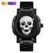 Кварцовий наручний годинник Skmei Skull 9178 Black Gold L158157 фото 8