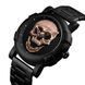 Кварцовий наручний годинник Skmei Skull 9178 Black Gold L158157 фото 7