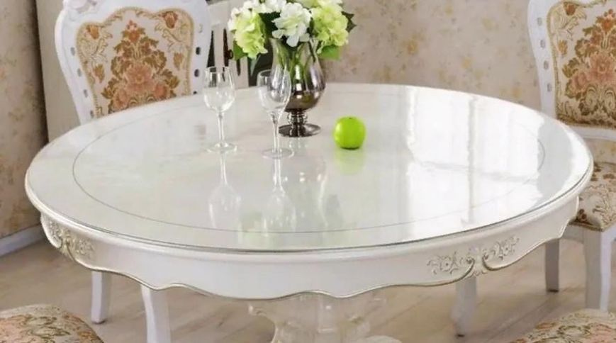 М'яке скло Прозора силіконова скатертина на стіл Soft Glass Захист для меблів 3.6х1.0 м Товщина 1.5 мм L1500027 фото