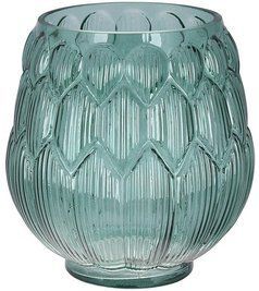 Ваза декоративная Ancient Glass Артишок &Oslash;14х16см, зеленое стекло BD-527-797 фото