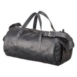 Сумка дорожная Grande Pelle 11046 из винтажной кожи Черная 55х31х24 см b11046 фото