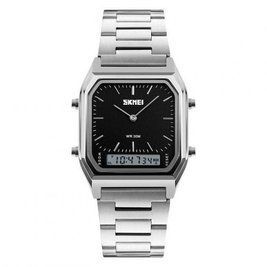 Наручний чоловічий годинник Skmei 1220 Tango Сріблясто-чорний L12205 фото