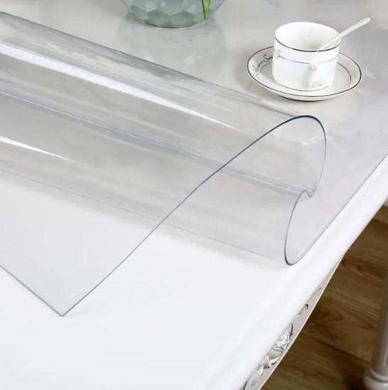 М'яке скло Прозора силіконова скатертина на стіл Soft Glass Захист для меблів 3.7х1.0 м Товщина 1.5 мм L1500028 фото