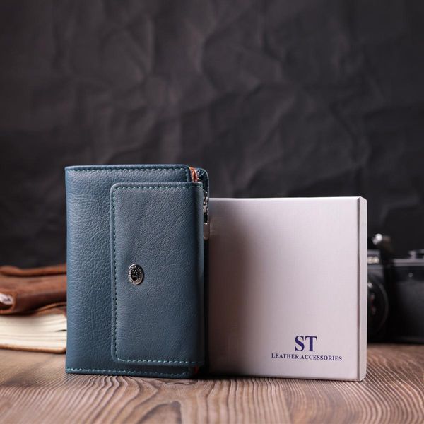 Кошелек для женщин из натуральной кожи ST Leather 22504 Бирюзовый b22504 фото