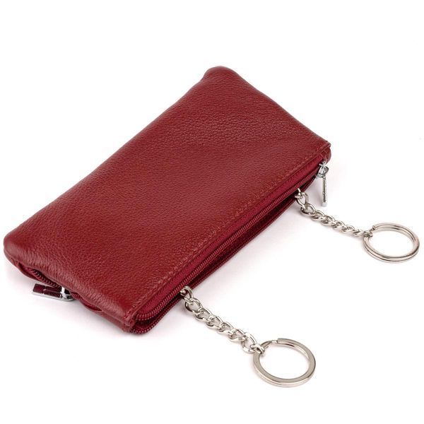Ключница-кошелек с кармашком женская ST Leather 19352 Бордовая b19352 фото