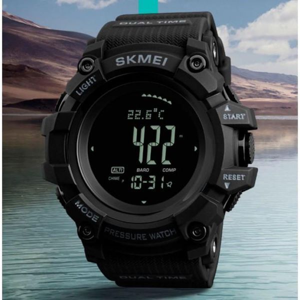 Умные часы Skmei Processor с шагомером и барометром Черные L135800 фото