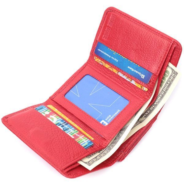 Жіноче портмоне з монетницею із натуральної шкіри ST Leather 22727 Червоний b22727 фото