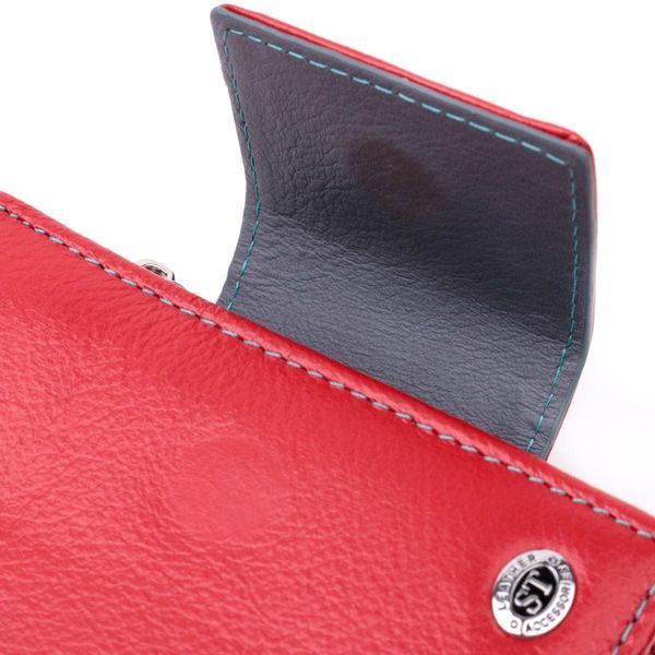 Яркий кожаный кошелек для женщин с монетницей ST Leather 19448 Красный b19448 фото