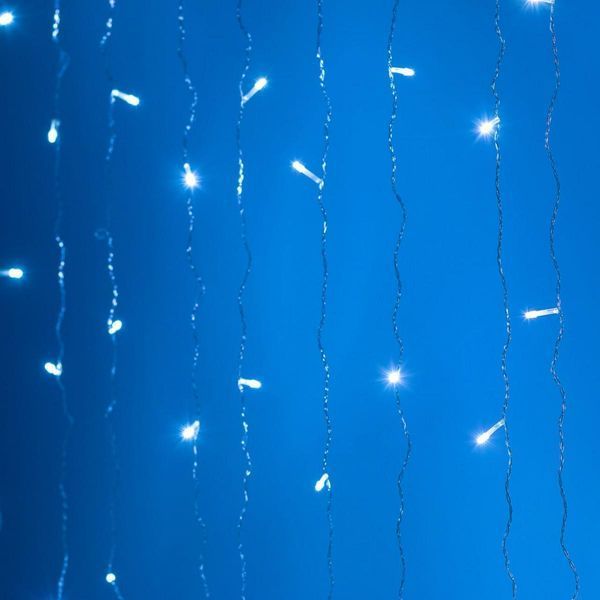 Гирлянда светодиодная Водопад на штору 3х3 м 270 LED (560 L) лампочек 10 нитей Белая 1733051W фото