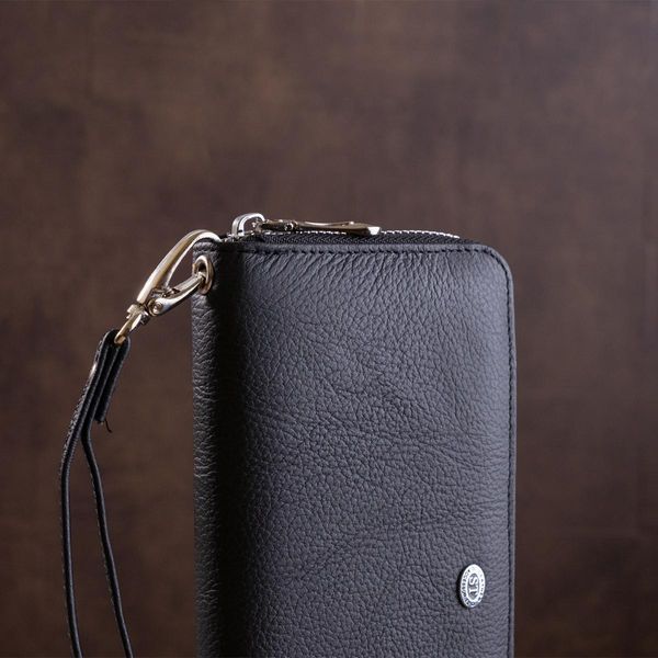 Чоловічий гаманець ST Leather 18422 натуральна шкіра Чорний b18422 фото