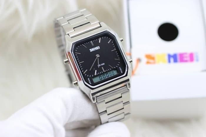 Наручний чоловічий годинник Skmei 1220 Tango Сріблясто-чорний L12205 фото