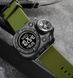 Мужские наручные часы с фонарём Skmei 2187 Зеленые с черным циферблатом L7034472 фото 6