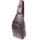 Сумка слінг чоловіча з натуральної фактурної шкіри 21401 Vintage Коричневий b21401 фото 1