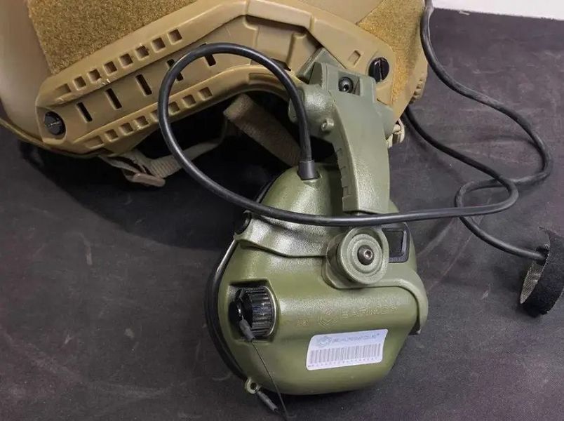Тактические активные наушники с микрофоном Earmor M32X Mark3 (Оливковый) L900876 фото