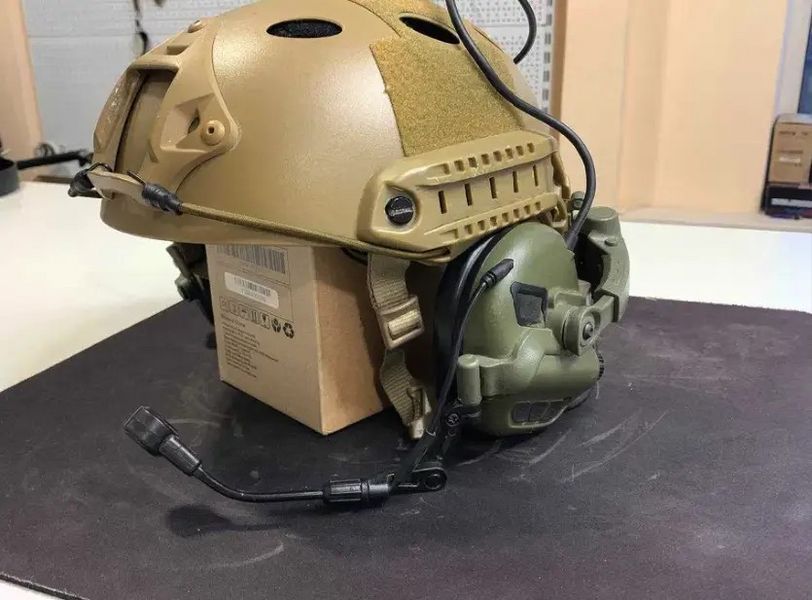 Тактические активные наушники с микрофоном Earmor M32X Mark3 (Оливковый) L900876 фото