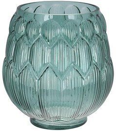 Ваза декоративная Ancient Glass Артишок &Oslash;18х20см, зеленое стекло BD-527-795 фото
