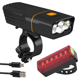 Велоліхтар + габарит QX-T3306 (3xXML-T6 + габарит-6SMD) + PowerBank + microUSB (3 режими та 4 режими) L712187 фото