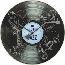 Настінний годинник у формі вінілової платівки "All the Jazz" &Oslash;43 см L8184 фото