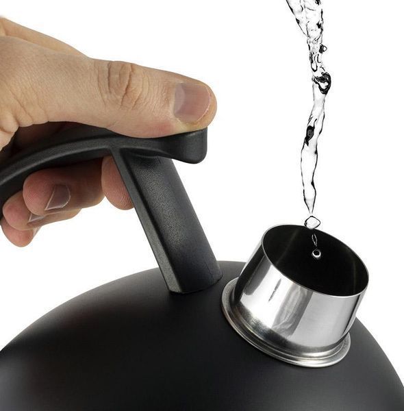 Чайник Ofenbach Magic Kettle 1.5л з нержавіючої сталі зі свистком, чорний матовий NB-100304 фото