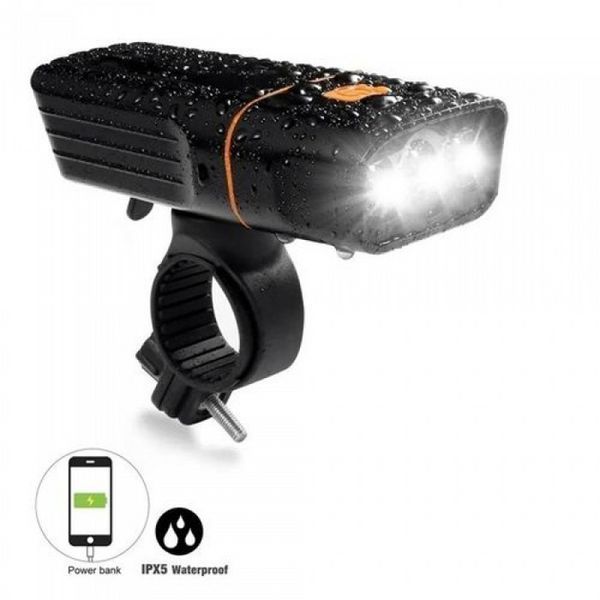 Велоліхтар + габарит QX-T3306 (3xXML-T6 + габарит-6SMD) + PowerBank + microUSB (3 режими та 4 режими) L712187 фото