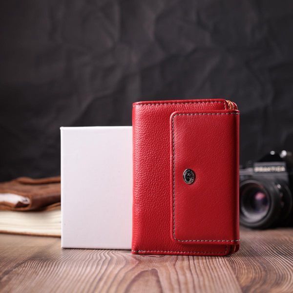 Яркий кошелек для женщин из натуральной кожи ST Leather 22503 Красный b22503 фото