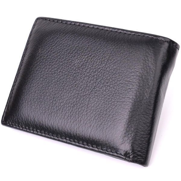 Зручне чоловіче портмоне з натуральної шкіри ST Leather 22482 Чорний b22482 фото