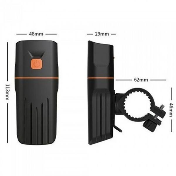 Велоліхтар + габарит QX-T3306 (3xXML-T6 + габарит-6SMD) + PowerBank + microUSB (3 режими та 4 режими) L712187 фото