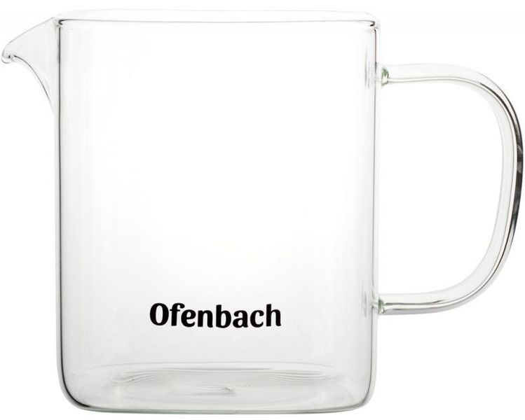 Чайник скляний заварювальний Ofenbach 1000 мл зі знімним ситечком (0611m) NB-100611M фото