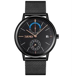 Классические мужские часы Skmei 9182 черные L91822 фото