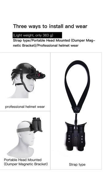 Тактический бинокль ночного видения NV8300 Super Light HD 36MP 3D 4K (до 500м) L900486 фото