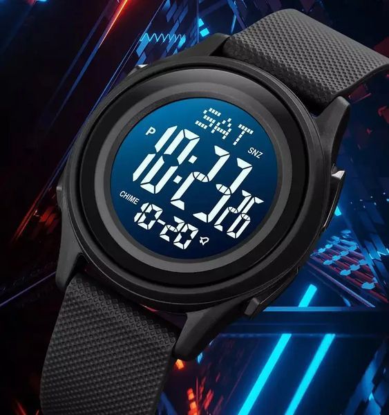 Мужские спортивные наручные часы Skmei 1893 Черные с черным циферблатом L7078661 фото
