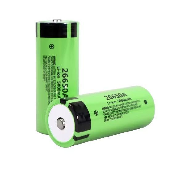 Акумулятор 26650 VariCore Li-ion 5000 mAh 3/7V (26650A) JT 20A високотоковий Зелений L719435 фото