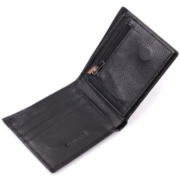 Чоловічий гаманець із натуральної шкіри ST Leather 22457 Чорний b22457 фото