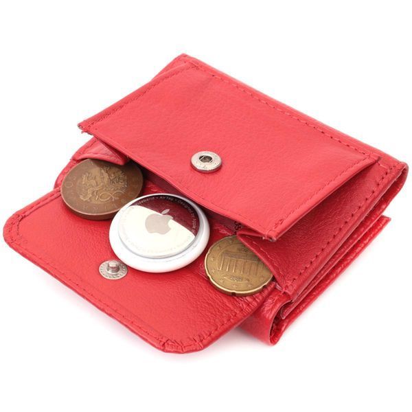 Компактне жіноче портмоне з монетницею із натуральної шкіри ST Leather 22729 Червоний b22729 фото