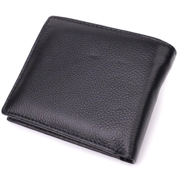 Чоловічий гаманець із натуральної шкіри ST Leather 22457 Чорний b22457 фото