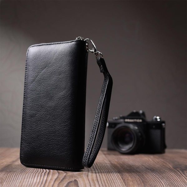 Клатч унисекс на одно отделение из натуральной кожи ST Leather 22697 Черный b22697 фото