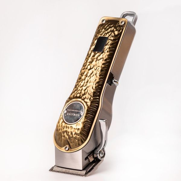 Машинка для стрижки Sokany SK-LF-9976 аккумуляторная с 4 насадками и USB Золотистый LU-SKLF9976GL фото
