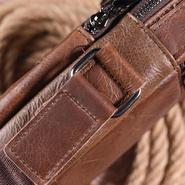 Удобная мужская сумка через плечо из натуральной кожи Vintage 21480 Светло-коричневый b21480 фото