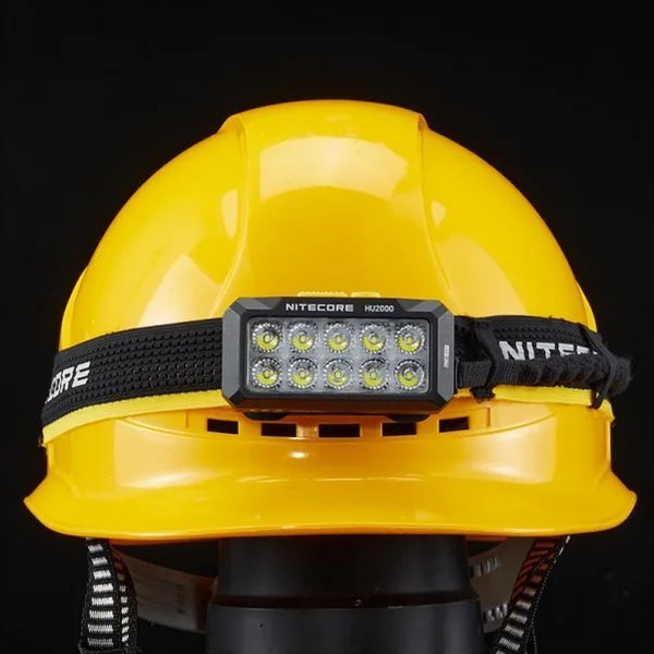 Налобний ліхтар Nitecore HU2000 Type-C 2000лм 160м білий + червоне світло (10 режимів) L712604 фото