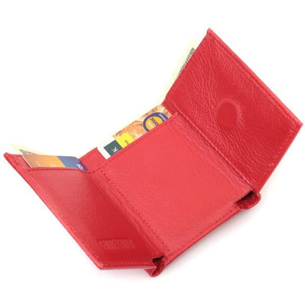 Компактне жіноче портмоне з монетницею із натуральної шкіри ST Leather 22729 Червоний b22729 фото