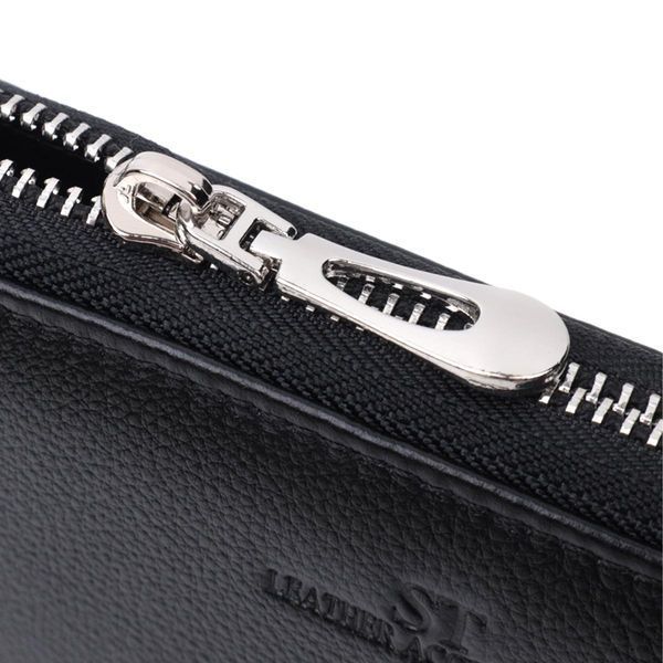 Клатч унисекс на одно отделение из натуральной кожи ST Leather 22697 Черный b22697 фото