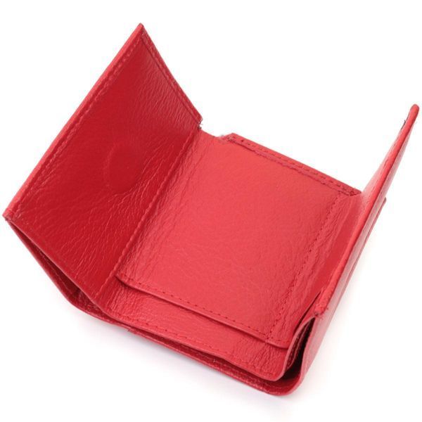 Компактне жіноче портмоне з монетницею із натуральної шкіри ST Leather 22729 Червоний b22729 фото