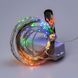 Гирлянда светодиодная конский хвост 2 метра 200LED Роса 10 нитей Цветная 173309ML фото 3
