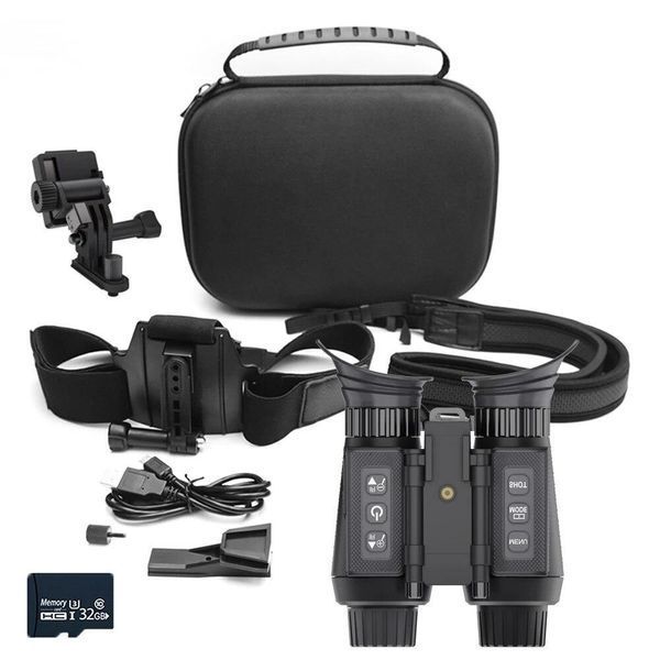 Тактический бинокль ночного видения NV8300 Super Light 4K HD 36MP 3D (до 500м) + крепление FMA L4G24 на шлем L900573 фото
