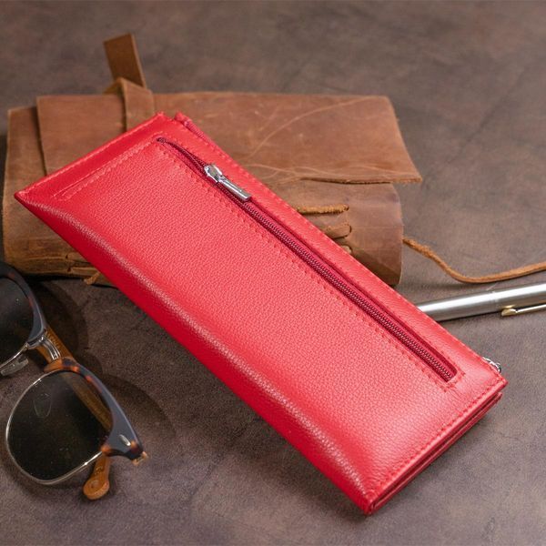 Горизонтальний тонкий гаманець зі шкіри жіночий ST Leather 19330 Червоний b19330 фото