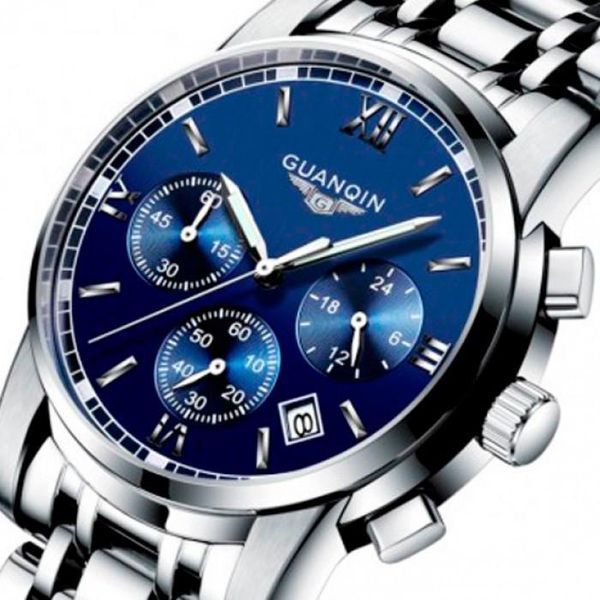 Чоловічий наручний кварцовий годинник Guanquin Liberty L880220 фото