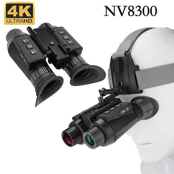 Тактический бинокль ночного видения NV8300 Super Light 4K HD 36MP 3D (до 500м) + крепление FMA L4G24 на шлем L900573 фото