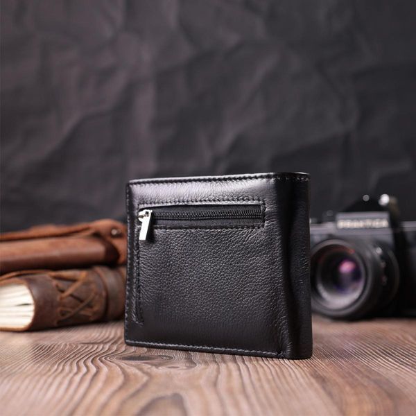 Шкіряне чоловіче портмоне із затискачем ST Leather 22481 Чорний b22481 фото
