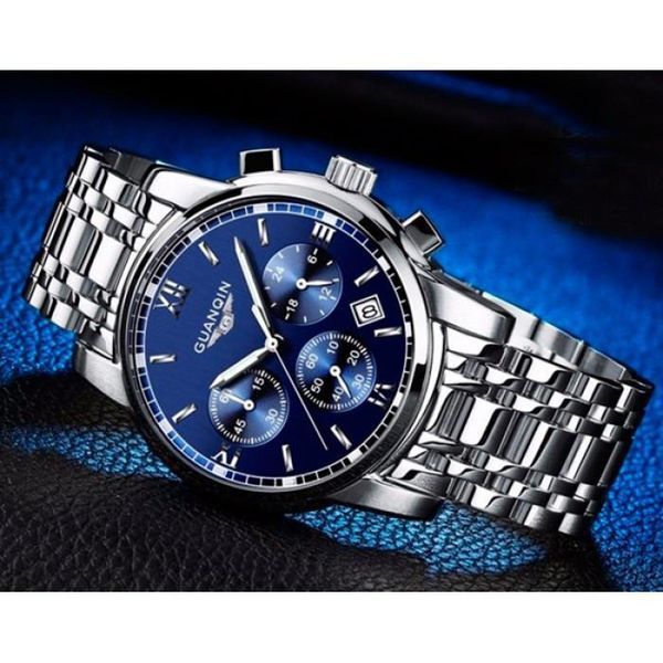 Чоловічий наручний кварцовий годинник Guanquin Liberty L880220 фото