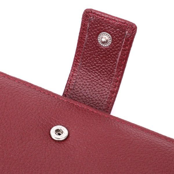 Кошелек для женщин на четыре отделения для купюр из натуральной кожи ST Leather 22550 Бордовый b22550 фото